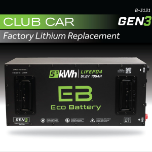 Siv 105ah Skinny Battery Bundle / Club Car Factory Lithium